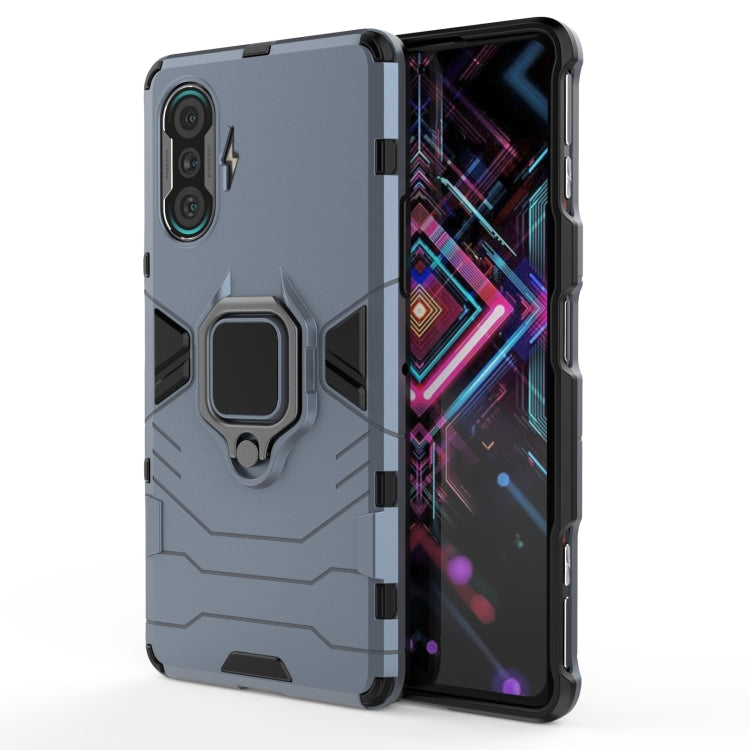 For Xiaomi Redmi K40 Gaming Shockproof PC + TPU Protective Case with Magnetic Ring Holder