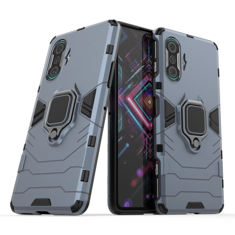 For Xiaomi Redmi K40 Gaming Shockproof PC + TPU Protective Case with Magnetic Ring Holder