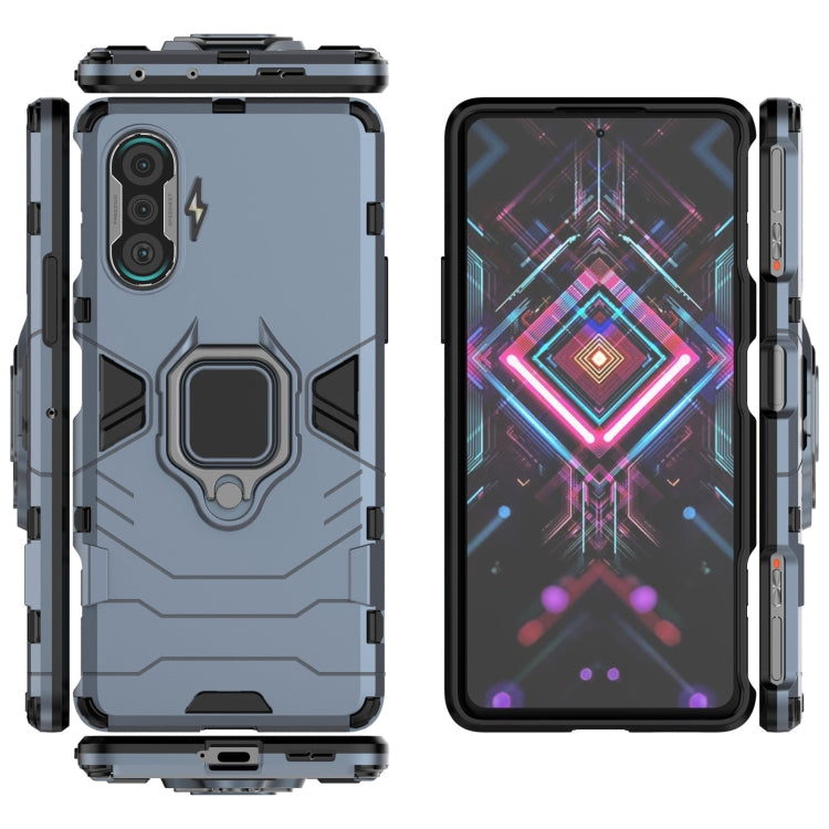 For Xiaomi Redmi K40 Gaming Shockproof PC + TPU Protective Case with Magnetic Ring Holder