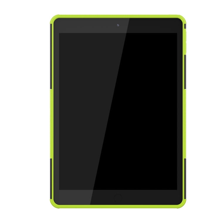For iPad 10.2 Tire Texture TPU + PC Shockproof Case with Holder
