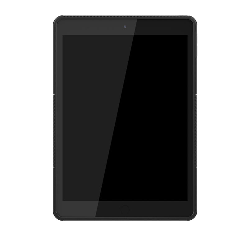 For iPad 10.2 Tire Texture TPU + PC Shockproof Case with Holder