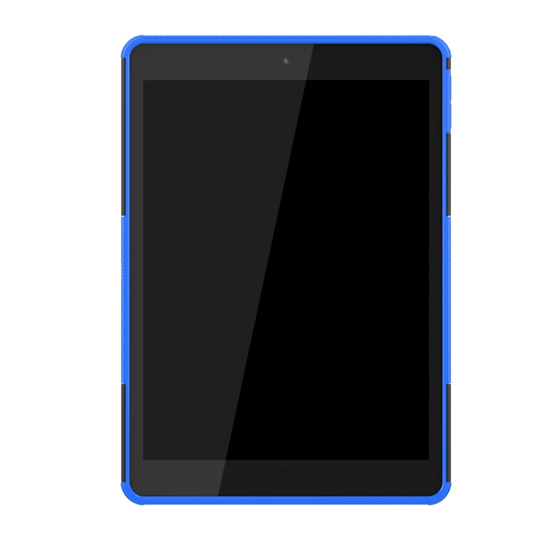 For iPad 10.2 Tire Texture TPU + PC Shockproof Case with Holder