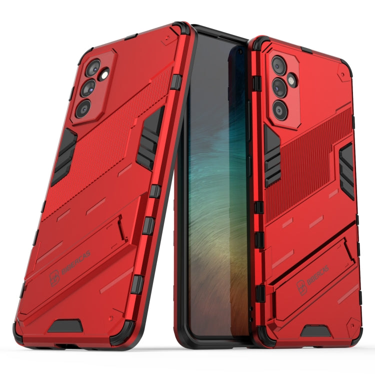 For Samsung Galaxy A82 5G Punk Armor 2 in 1 PC + TPU Shockproof Case with Invisible Holder