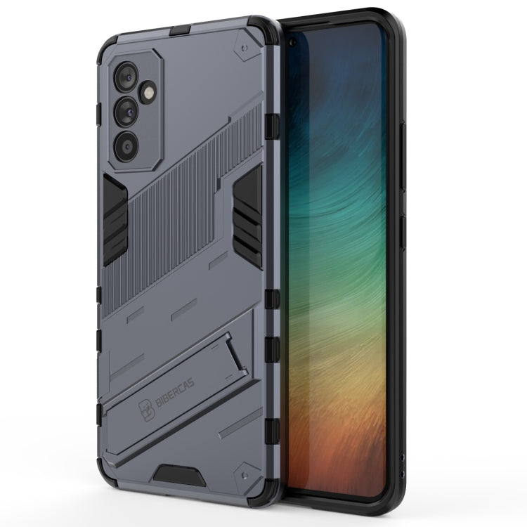 For Samsung Galaxy A82 5G Punk Armor 2 in 1 PC + TPU Shockproof Case with Invisible Holder