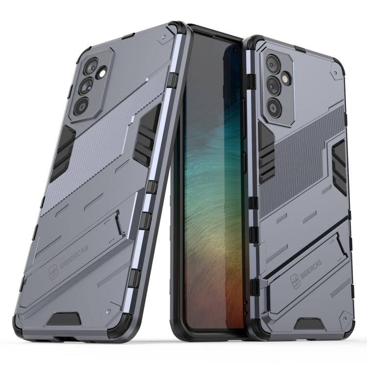 For Samsung Galaxy A82 5G Punk Armor 2 in 1 PC + TPU Shockproof Case with Invisible Holder