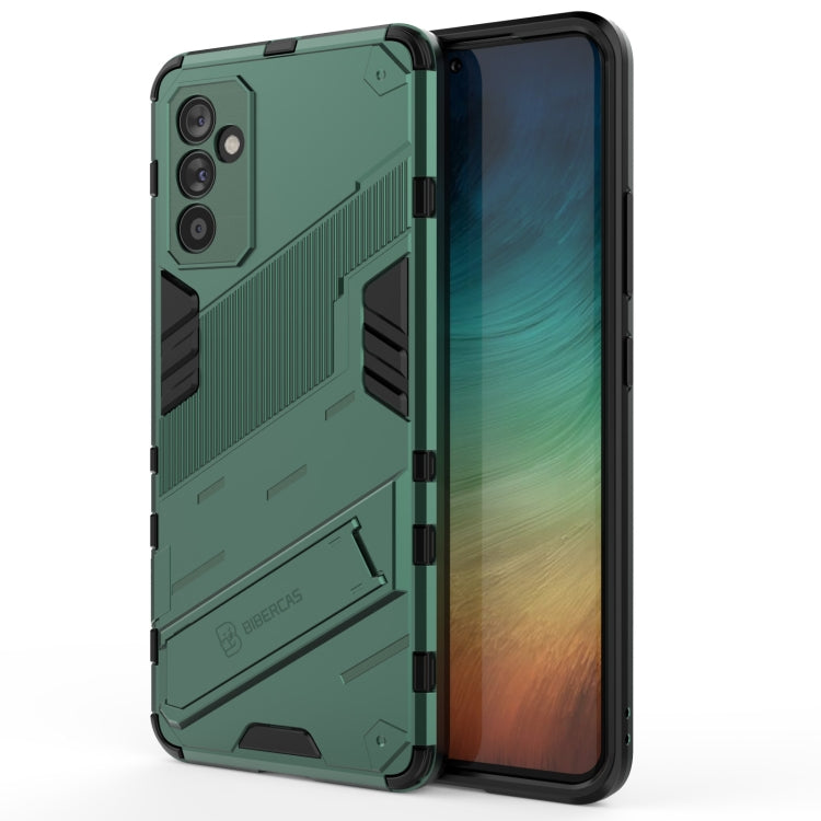 For Samsung Galaxy A82 5G Punk Armor 2 in 1 PC + TPU Shockproof Case with Invisible Holder