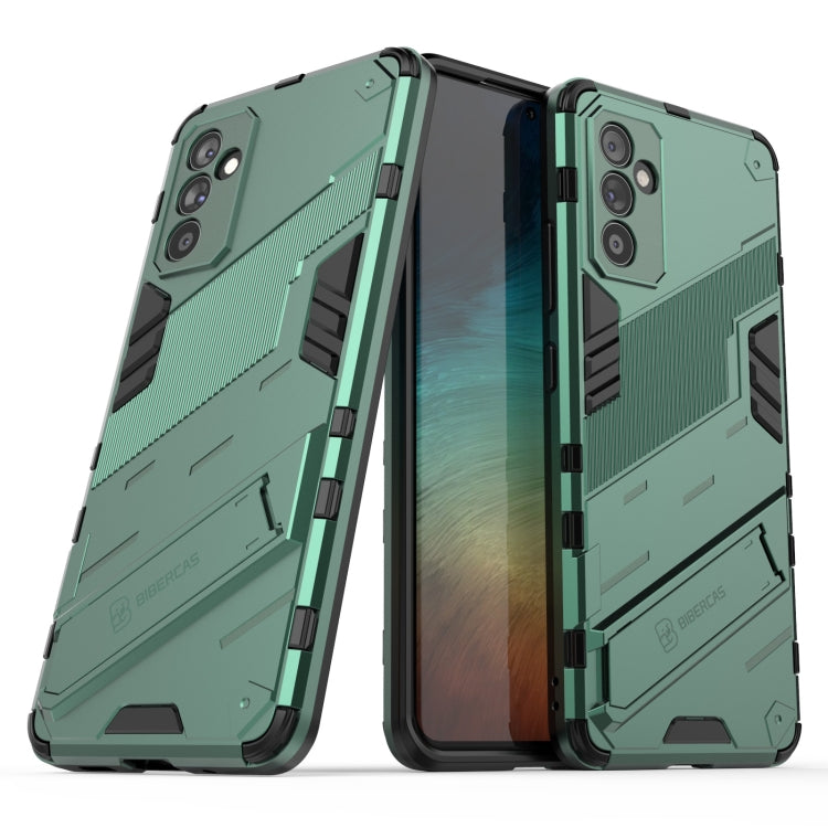 For Samsung Galaxy A82 5G Punk Armor 2 in 1 PC + TPU Shockproof Case with Invisible Holder