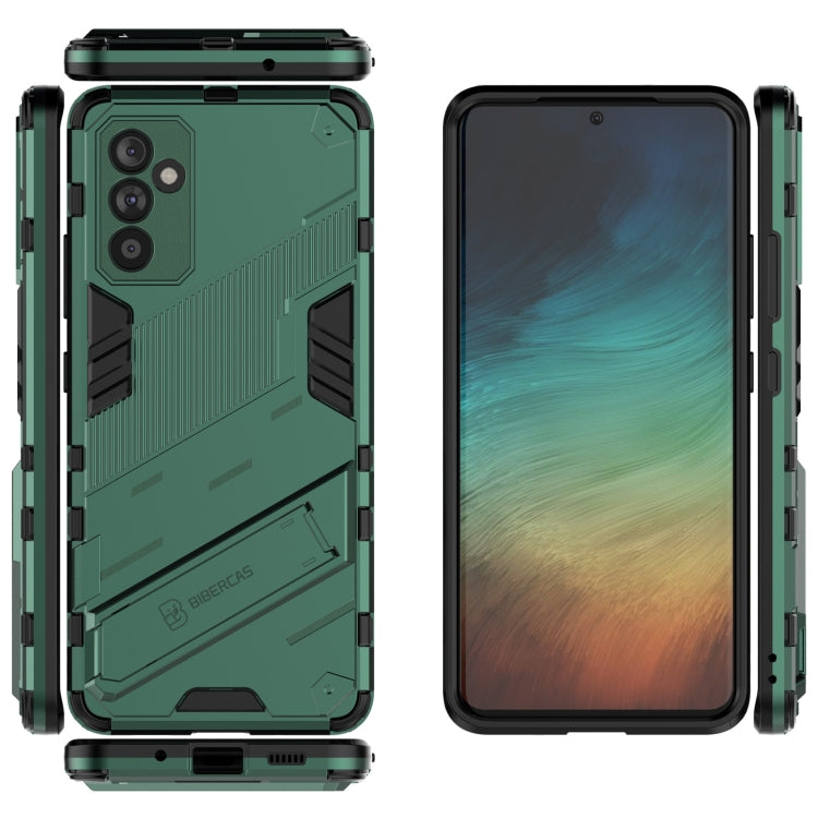 For Samsung Galaxy A82 5G Punk Armor 2 in 1 PC + TPU Shockproof Case with Invisible Holder