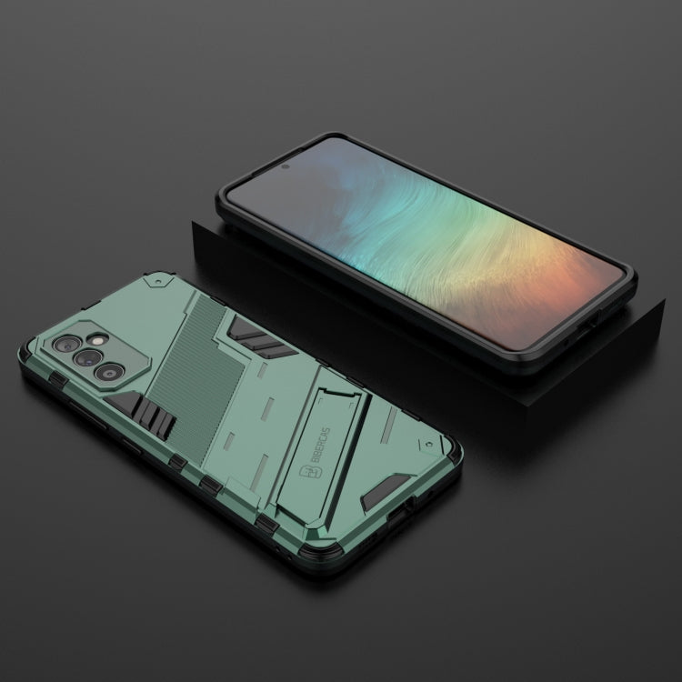 For Samsung Galaxy A82 5G Punk Armor 2 in 1 PC + TPU Shockproof Case with Invisible Holder