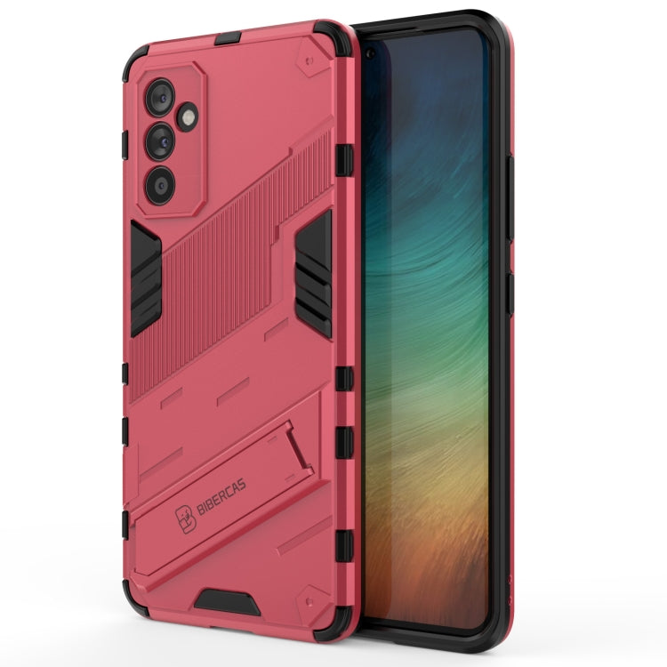 For Samsung Galaxy A82 5G Punk Armor 2 in 1 PC + TPU Shockproof Case with Invisible Holder