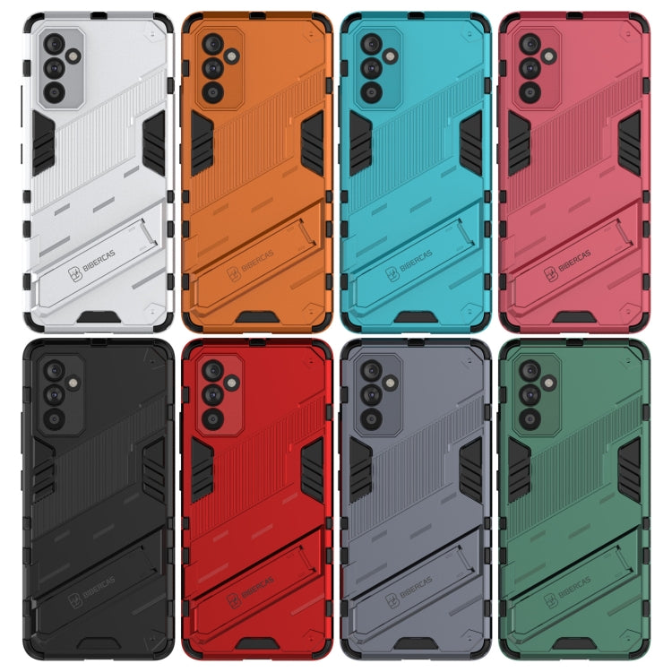 For Samsung Galaxy A82 5G Punk Armor 2 in 1 PC + TPU Shockproof Case with Invisible Holder