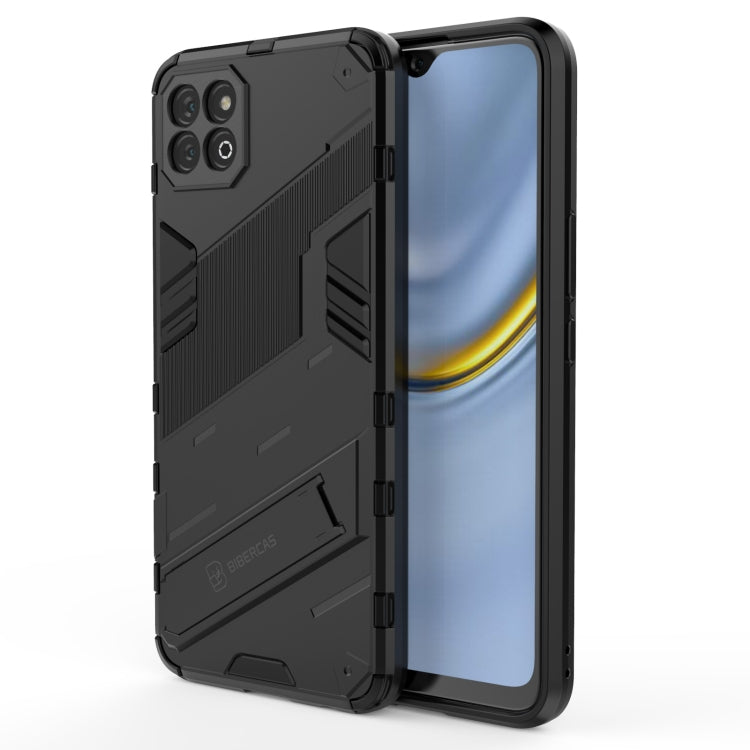 For Honor Play 20 Punk Armor 2 in 1 PC + TPU Shockproof Case with Invisible Holder