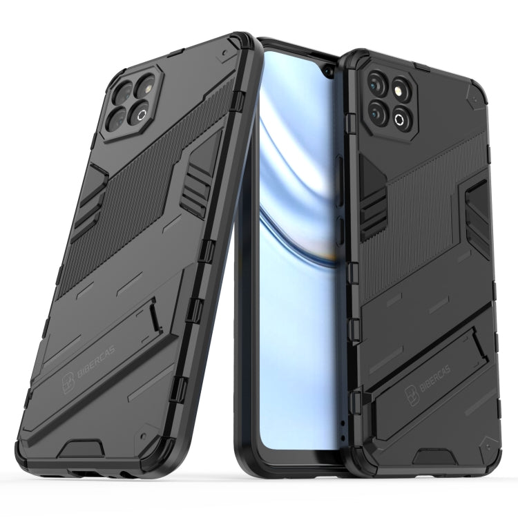 For Honor Play 20 Punk Armor 2 in 1 PC + TPU Shockproof Case with Invisible Holder