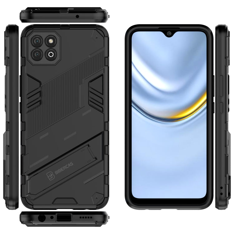 For Honor Play 20 Punk Armor 2 in 1 PC + TPU Shockproof Case with Invisible Holder