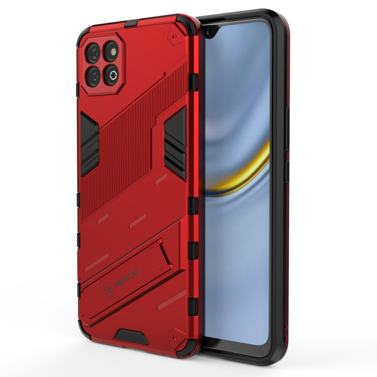For Honor Play 20 Punk Armor 2 in 1 PC + TPU Shockproof Case with Invisible Holder