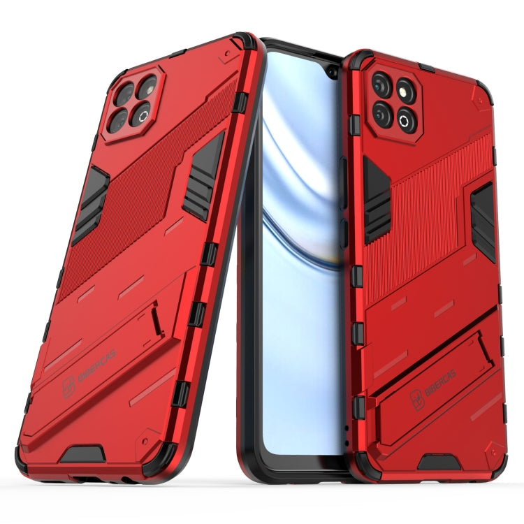 For Honor Play 20 Punk Armor 2 in 1 PC + TPU Shockproof Case with Invisible Holder