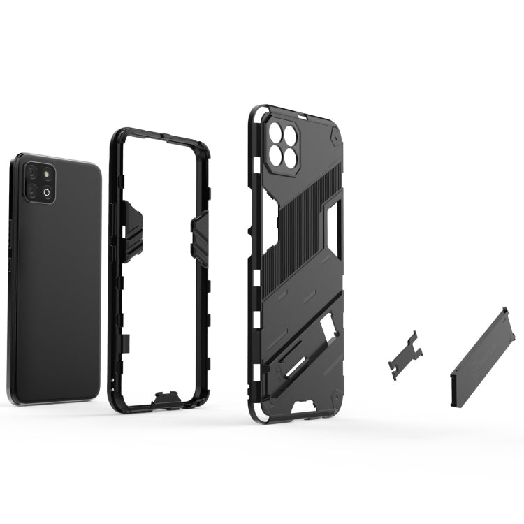 For Honor Play 20 Punk Armor 2 in 1 PC + TPU Shockproof Case with Invisible Holder