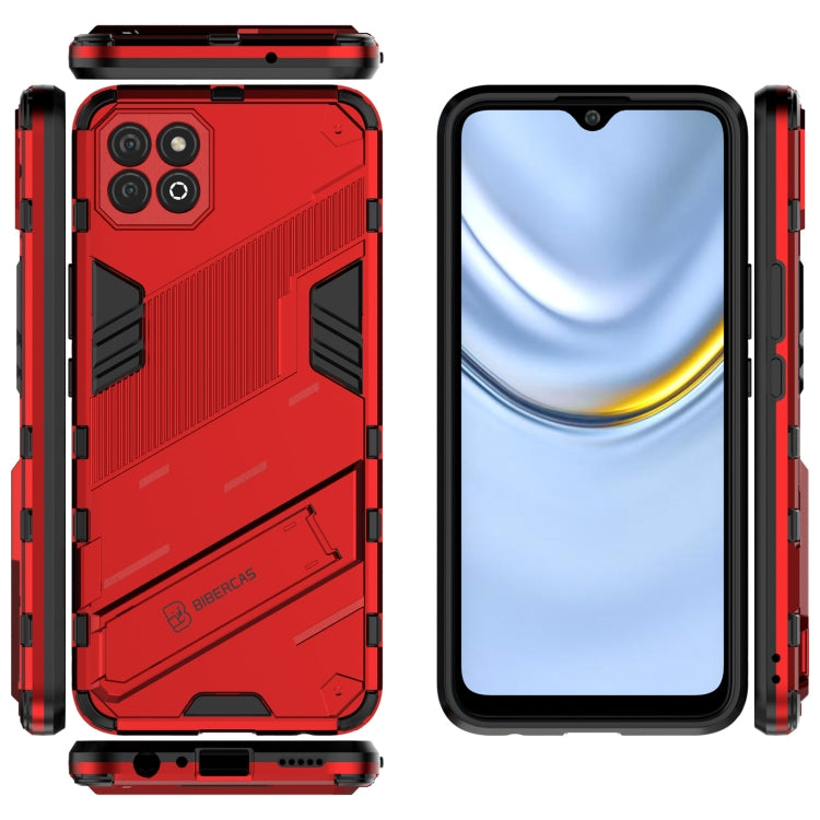 For Honor Play 20 Punk Armor 2 in 1 PC + TPU Shockproof Case with Invisible Holder