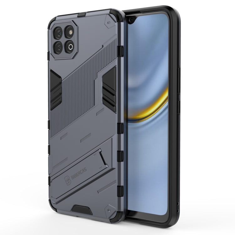 For Honor Play 20 Punk Armor 2 in 1 PC + TPU Shockproof Case with Invisible Holder