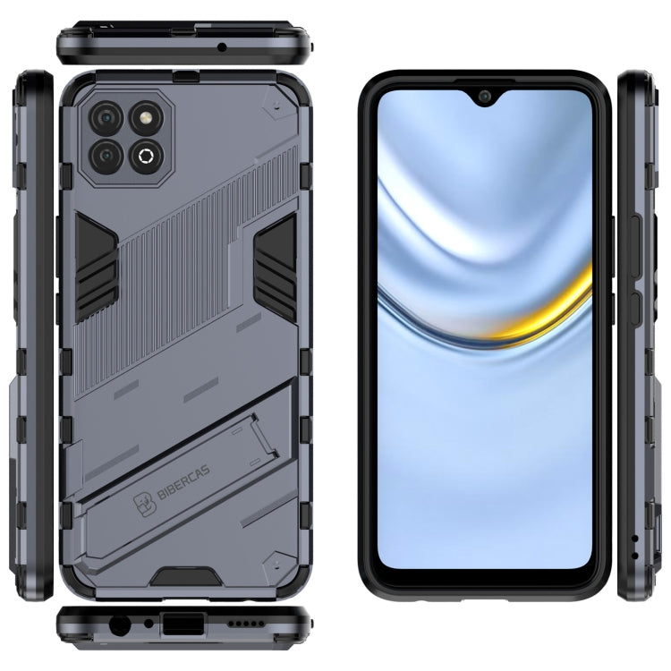 For Honor Play 20 Punk Armor 2 in 1 PC + TPU Shockproof Case with Invisible Holder