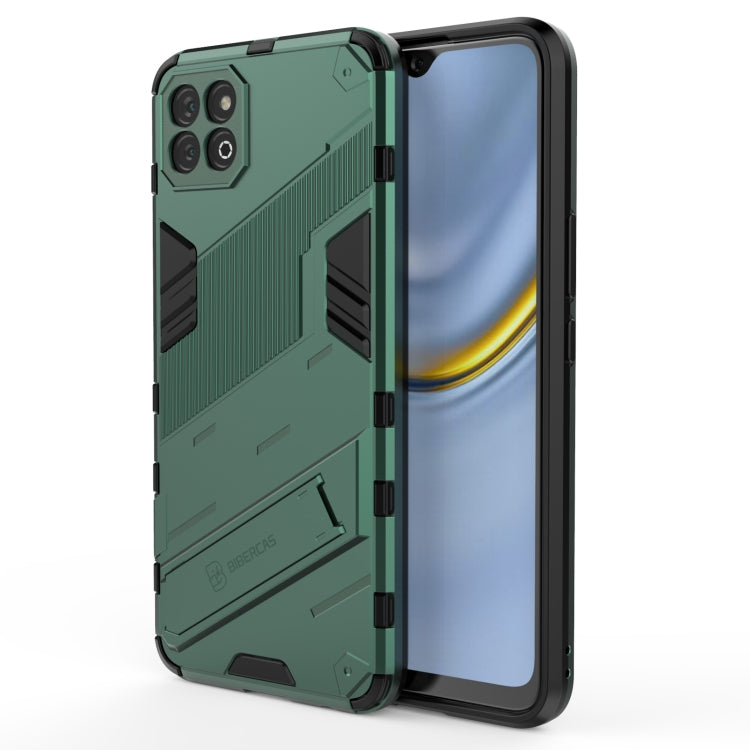 For Honor Play 20 Punk Armor 2 in 1 PC + TPU Shockproof Case with Invisible Holder