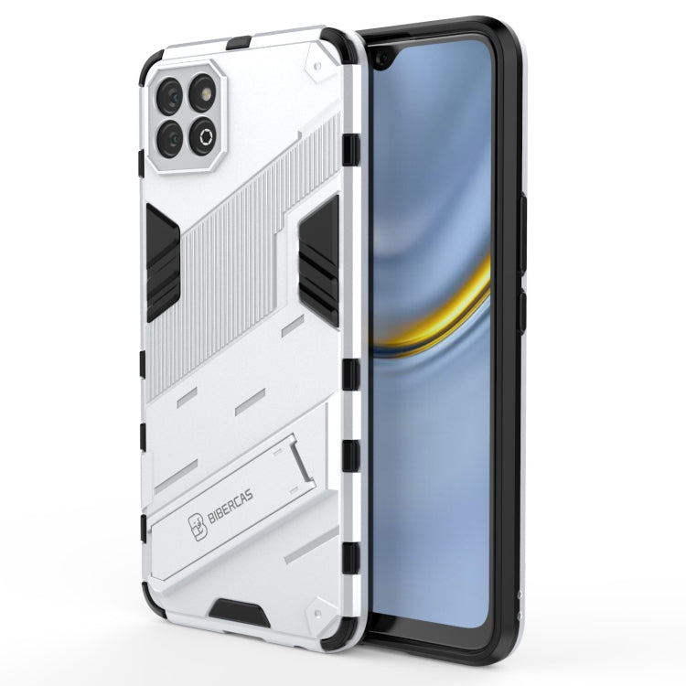 For Honor Play 20 Punk Armor 2 in 1 PC + TPU Shockproof Case with Invisible Holder