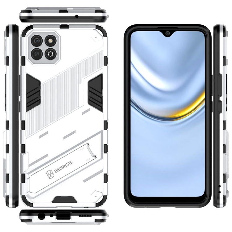For Honor Play 20 Punk Armor 2 in 1 PC + TPU Shockproof Case with Invisible Holder