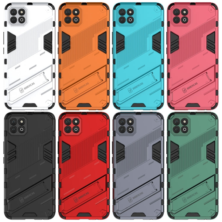 For Honor Play 20 Punk Armor 2 in 1 PC + TPU Shockproof Case with Invisible Holder