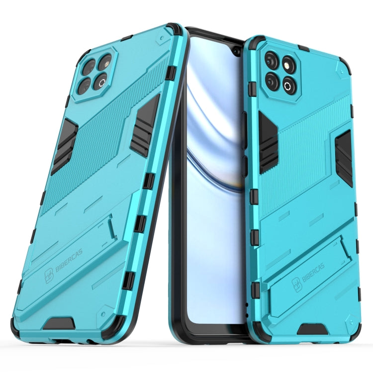 For Honor Play 20 Punk Armor 2 in 1 PC + TPU Shockproof Case with Invisible Holder