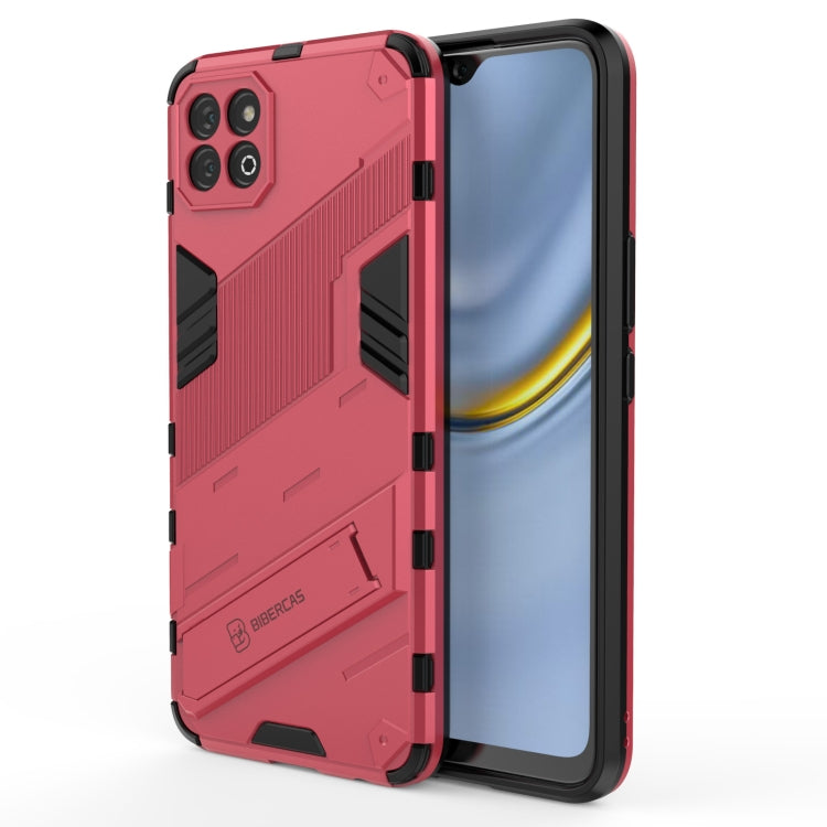 For Honor Play 20 Punk Armor 2 in 1 PC + TPU Shockproof Case with Invisible Holder