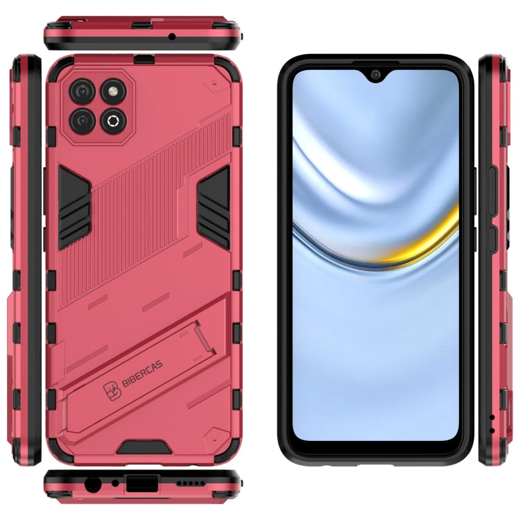 For Honor Play 20 Punk Armor 2 in 1 PC + TPU Shockproof Case with Invisible Holder