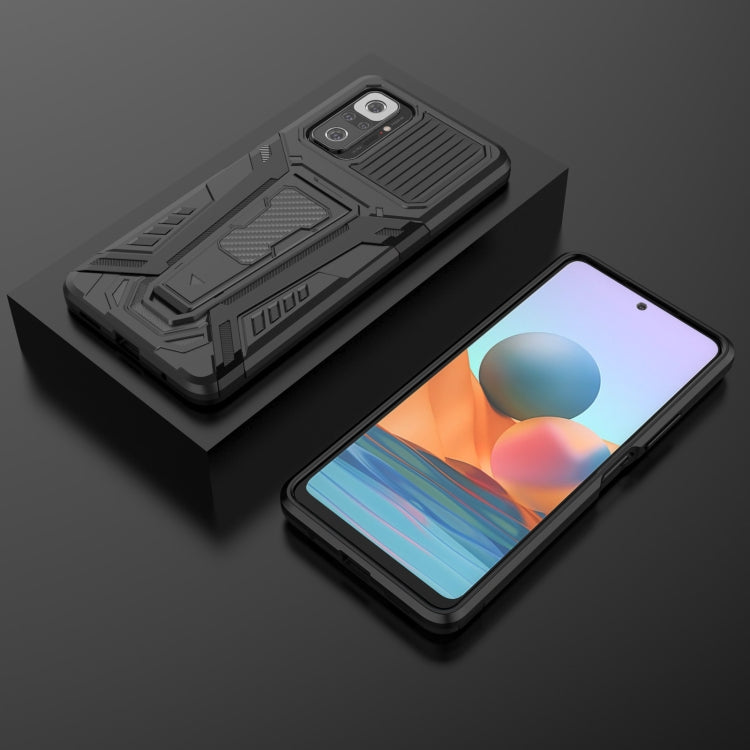 For Xiaomi Redmi Note 10 Pro War Chariot Series Armor All-inclusive Shockproof PC + TPU Protective Case with Invisible Holder