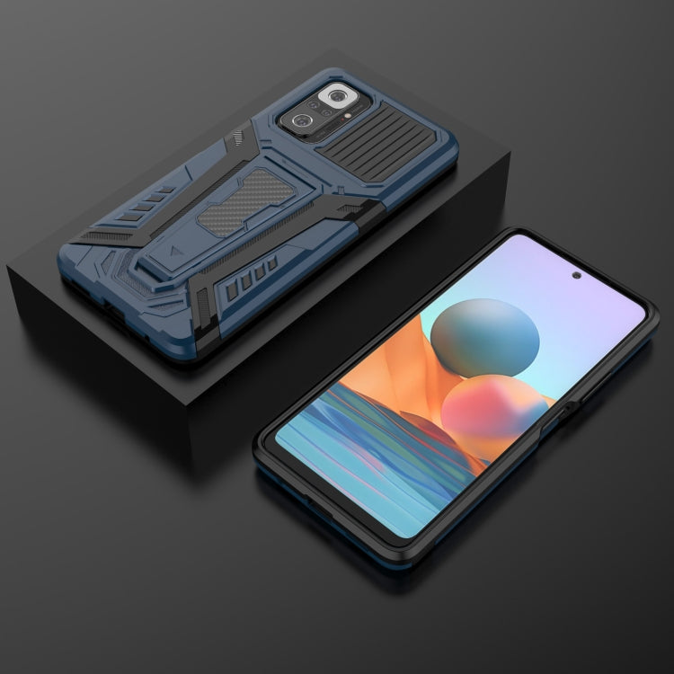 For Xiaomi Redmi Note 10 Pro War Chariot Series Armor All-inclusive Shockproof PC + TPU Protective Case with Invisible Holder