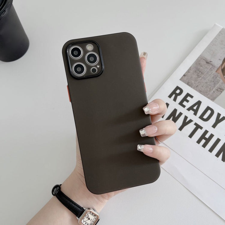 For iPhone 12 0.3mm Ultra-thin Frosted Soft Case with Detachable Buttons
