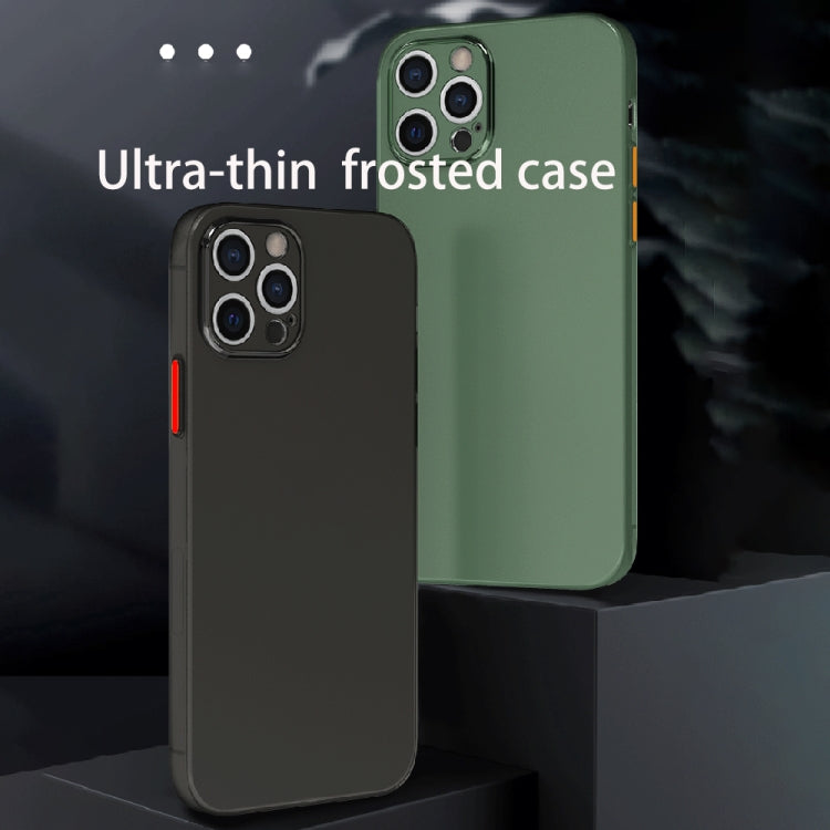 For iPhone 12 Pro 0.3mm Ultra-thin Frosted Soft Case with Detachable Buttons