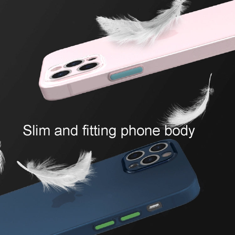For iPhone 12 Pro 0.3mm Ultra-thin Frosted Soft Case with Detachable Buttons