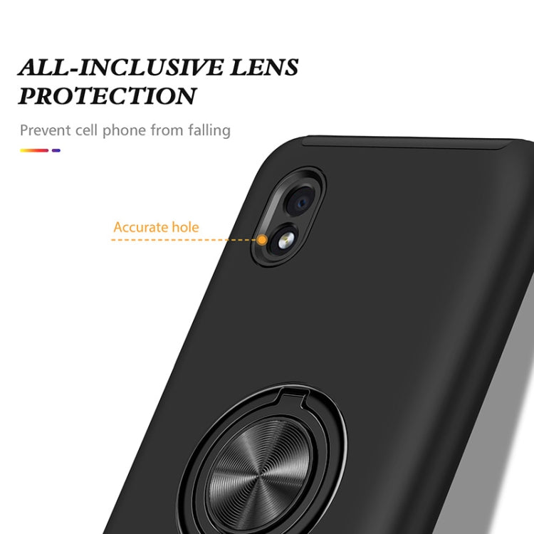 For Samsung Galaxy A01 Core PC + TPU Shockproof Magnetic Protective Case with Invisible Ring Holder