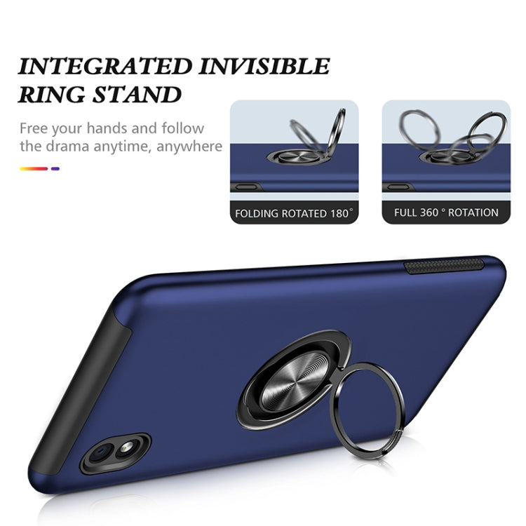 For Samsung Galaxy A01 Core PC + TPU Shockproof Magnetic Protective Case with Invisible Ring Holder