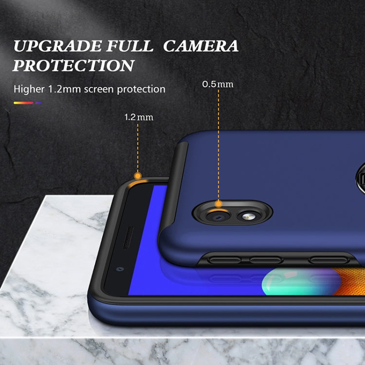 For Samsung Galaxy A01 Core PC + TPU Shockproof Magnetic Protective Case with Invisible Ring Holder