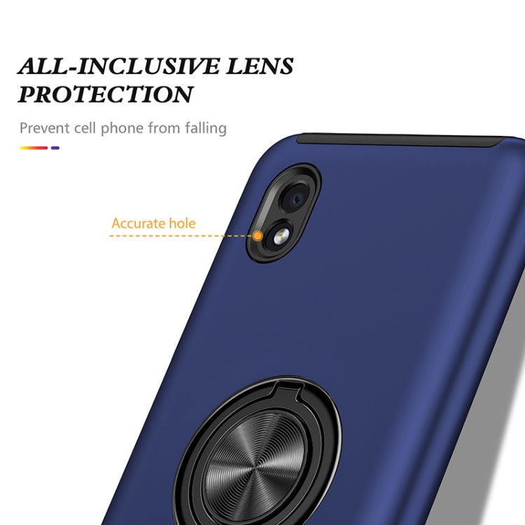 For Samsung Galaxy A01 Core PC + TPU Shockproof Magnetic Protective Case with Invisible Ring Holder