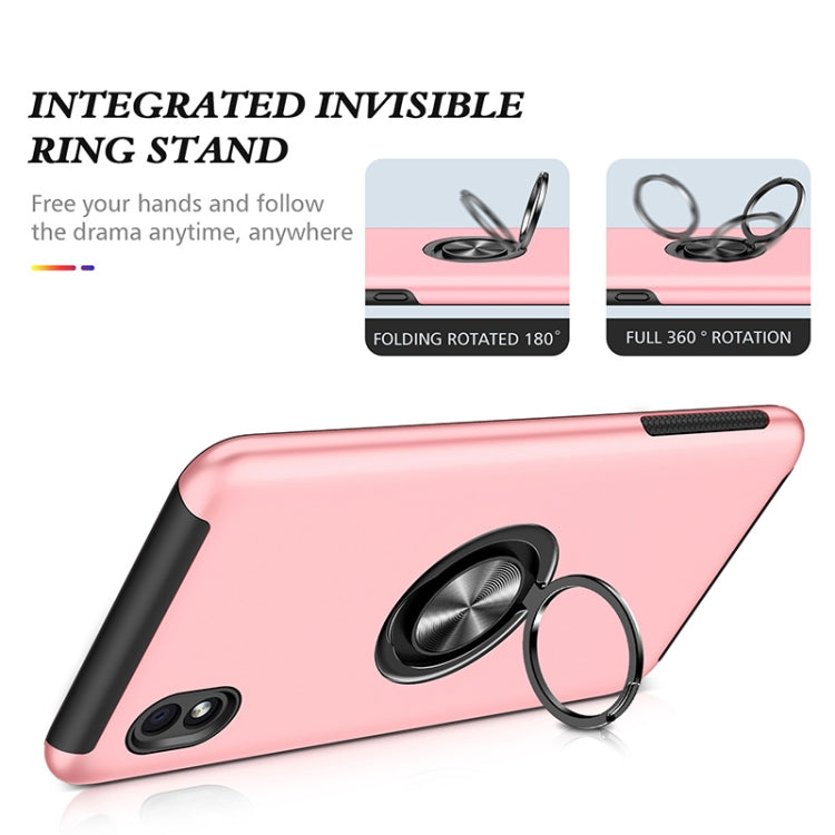 For Samsung Galaxy A01 Core PC + TPU Shockproof Magnetic Protective Case with Invisible Ring Holder