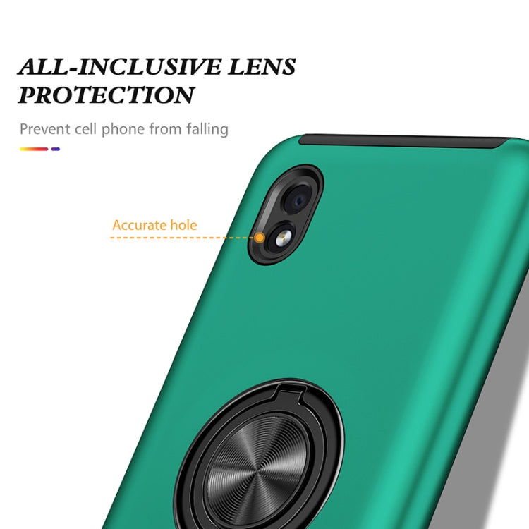 For Samsung Galaxy A01 Core PC + TPU Shockproof Magnetic Protective Case with Invisible Ring Holder