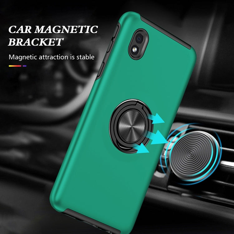 For Samsung Galaxy A01 Core PC + TPU Shockproof Magnetic Protective Case with Invisible Ring Holder
