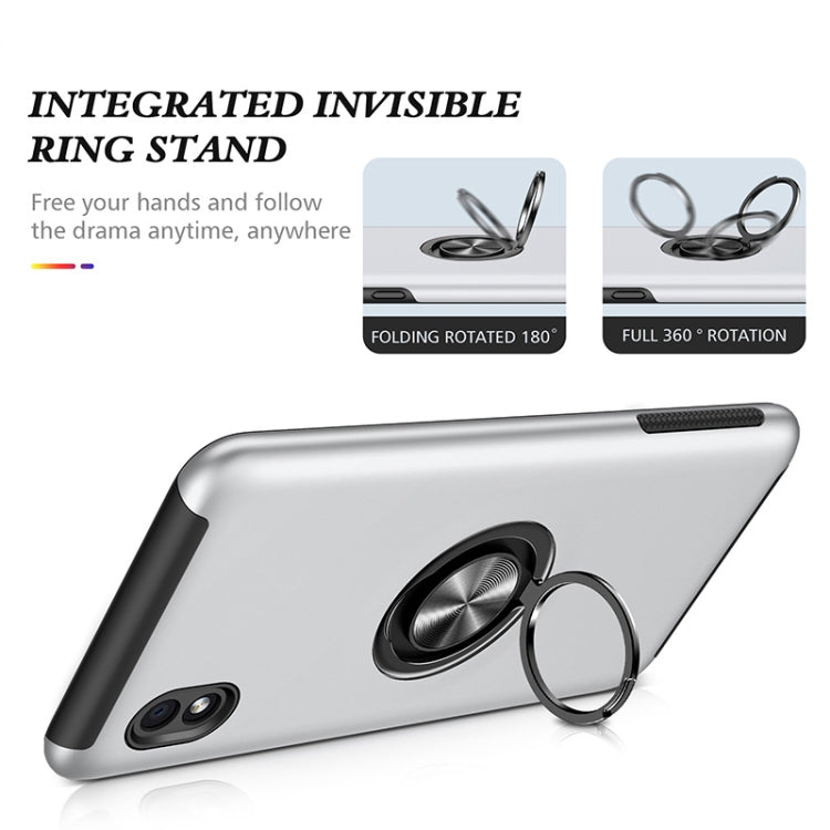 For Samsung Galaxy A01 Core PC + TPU Shockproof Magnetic Protective Case with Invisible Ring Holder