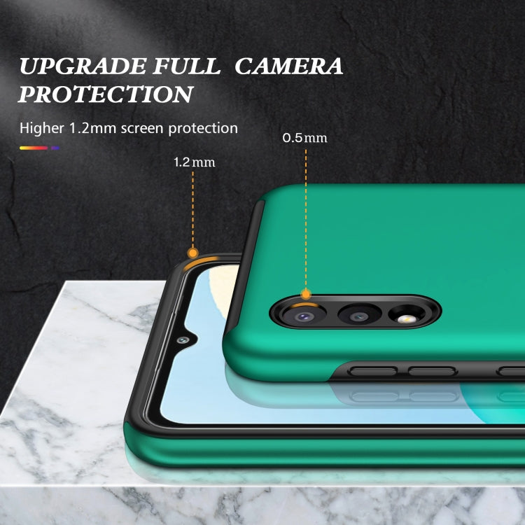 For Samsung Galaxy A02 EU Version PC + TPU Shockproof Magnetic Protective Case with Invisible Ring Holder