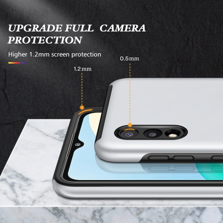 For Samsung Galaxy A02 EU Version PC + TPU Shockproof Magnetic Protective Case with Invisible Ring Holder
