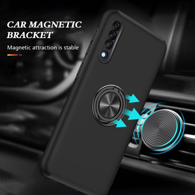 For Samsung Galaxy A30s / A50s / A50 PC + TPU Shockproof Magnetic Protective Case with Invisible Ring Holder