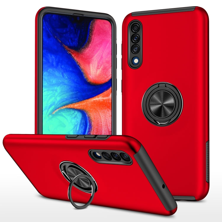 For Samsung Galaxy A30s / A50s / A50 PC + TPU Shockproof Magnetic Protective Case with Invisible Ring Holder