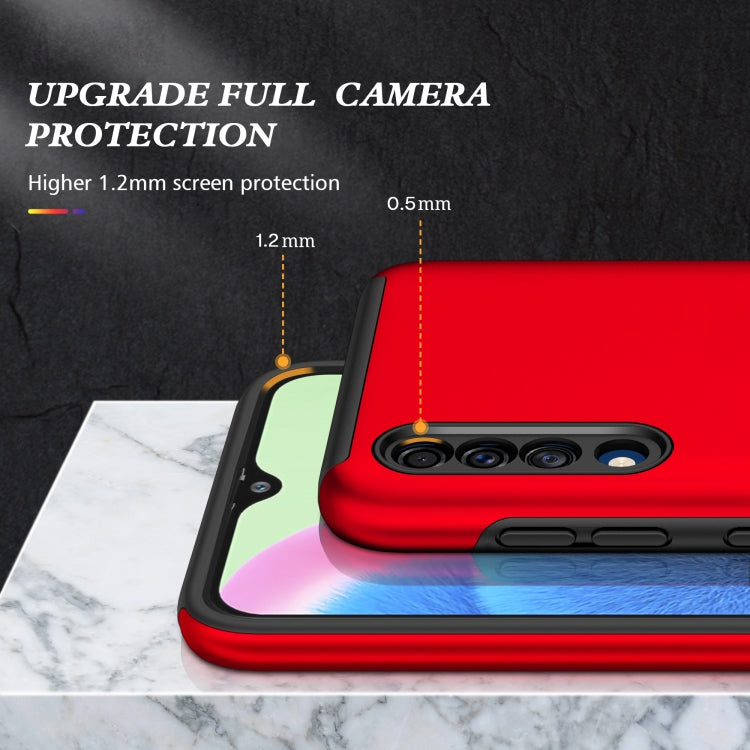For Samsung Galaxy A30s / A50s / A50 PC + TPU Shockproof Magnetic Protective Case with Invisible Ring Holder