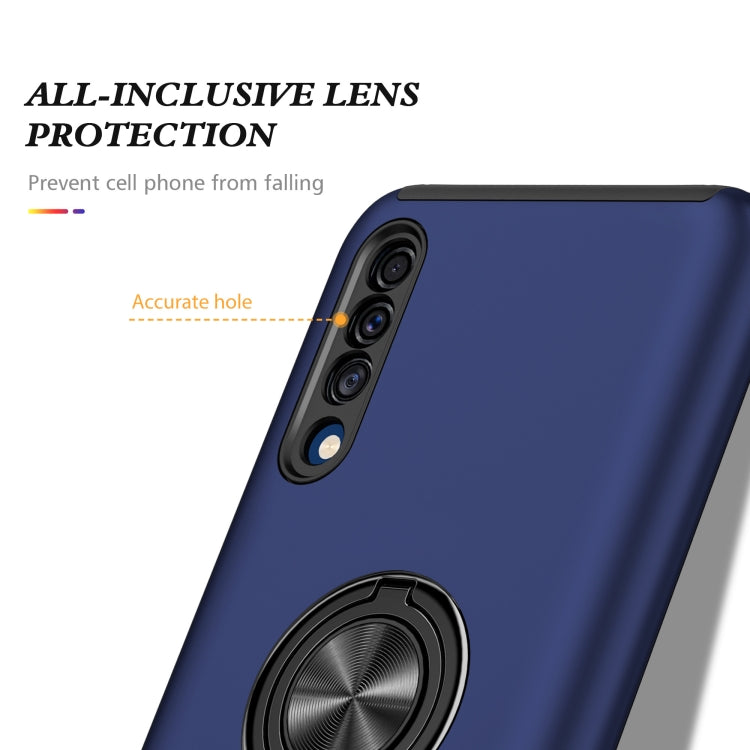 For Samsung Galaxy A30s / A50s / A50 PC + TPU Shockproof Magnetic Protective Case with Invisible Ring Holder